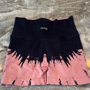 Kill Crew Black and Pink Splatter Shorts